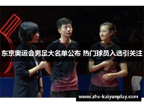 东京奥运会男足大名单公布 热门球员入选引关注